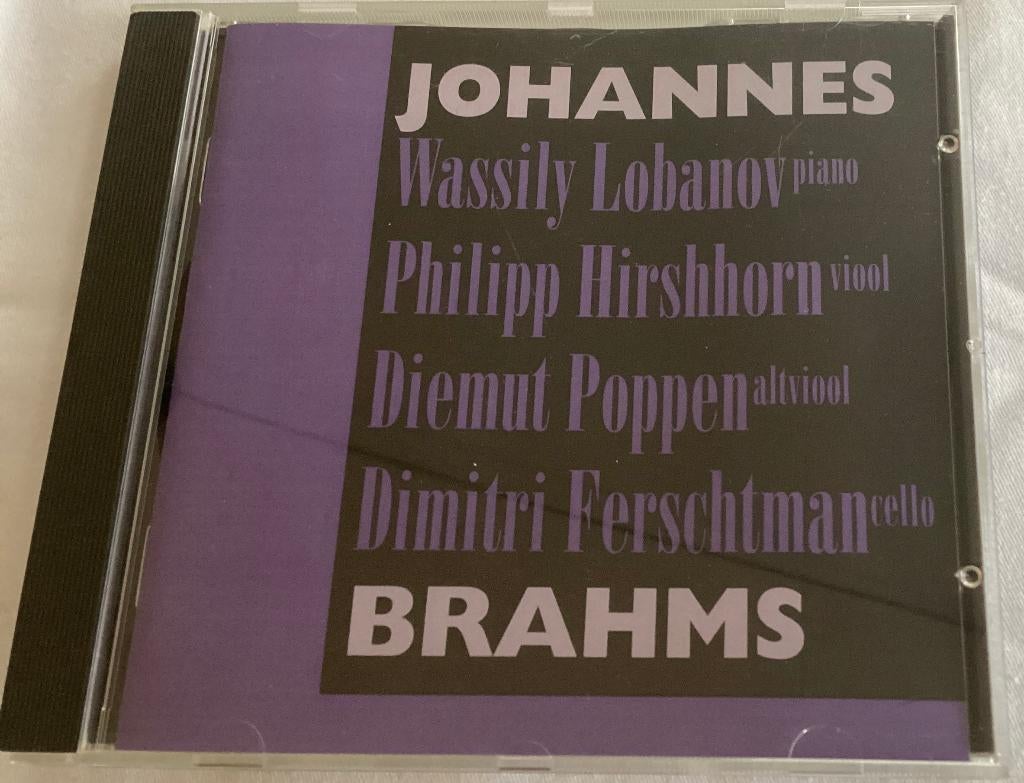 Brahms, Wassily Lobanov, Hirshhorn,  Poppen,  Ferschtman, Ophalen of Verzenden, Romantiek, Gebruikt, Kamermuziek