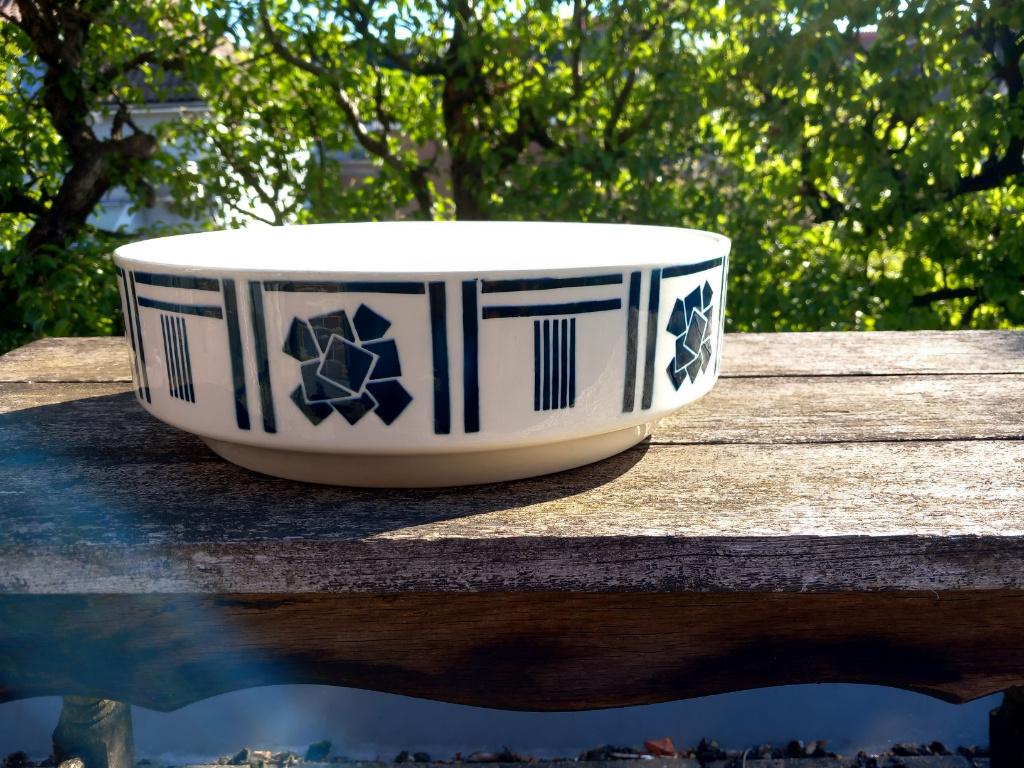 oude Franse schaal, groot model, fruitmand, antiek, art deco, Antiek en Kunst, Antiek | Schalen, Ophalen of Verzenden