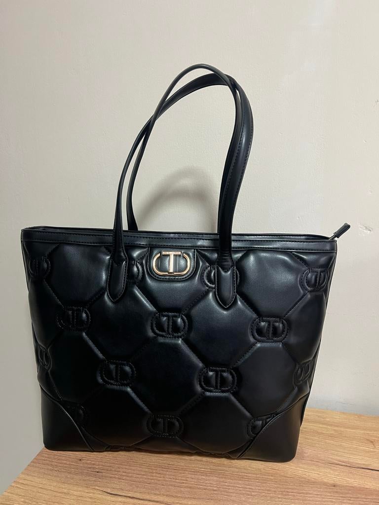 Twinset Quilted Shopper - Zo goed als nieuw!, Ophalen of Verzenden, Zo goed als nieuw, Zwart, Shopper