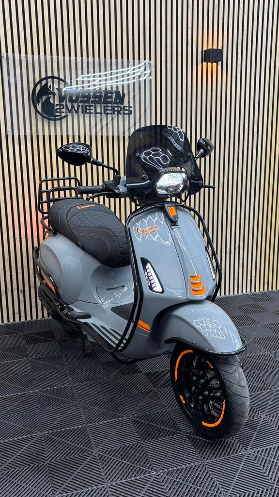 Vespa Sprint | Nardo Grey & Orange | 2020 | 4.100 km, Ophalen of Verzenden, Zo goed als nieuw
