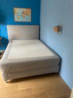 Boxspring IKEA Dunvik 2.00 X1.40 Grijs incl. handleiding, Ophalen, Gebruikt, 140 cm, Twijfelaar