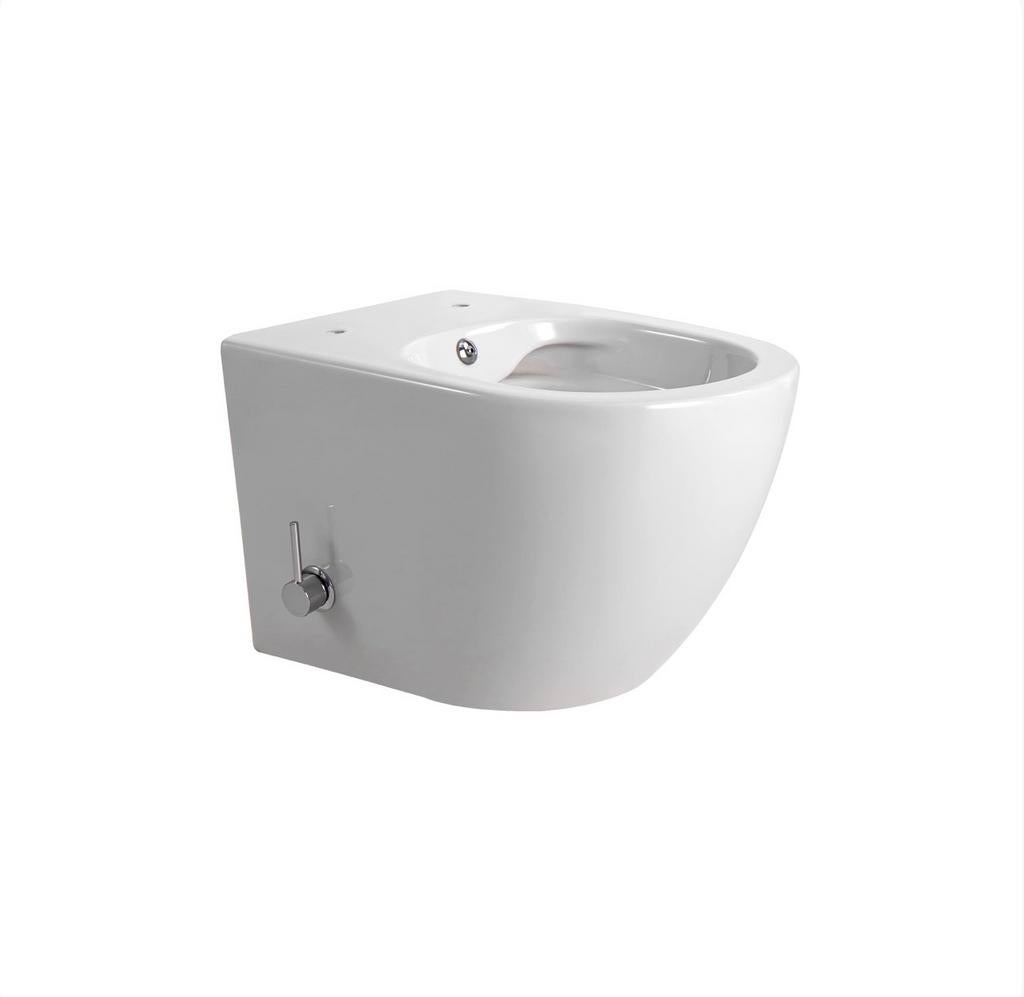 Compact Bidet Toilet met Koudwaterkraan - Modern Design, Ophalen of Verzenden, Nieuw, Steen, Toilet