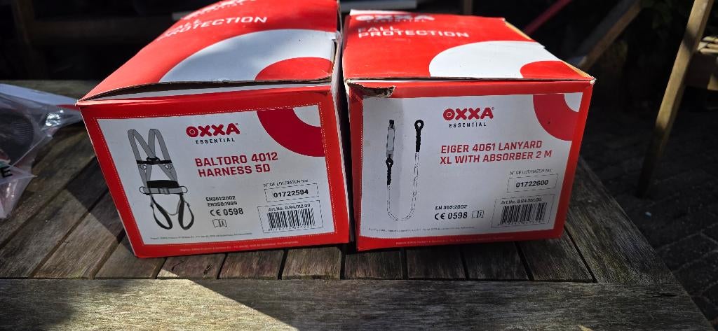 Oxxa valbeveiliging, Ophalen, Nieuw