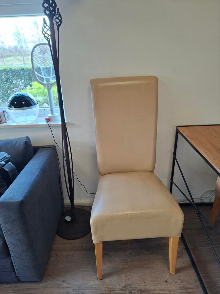 2 leren stoelen, Ophalen of Verzenden, Gebruikt, Leer, Twee