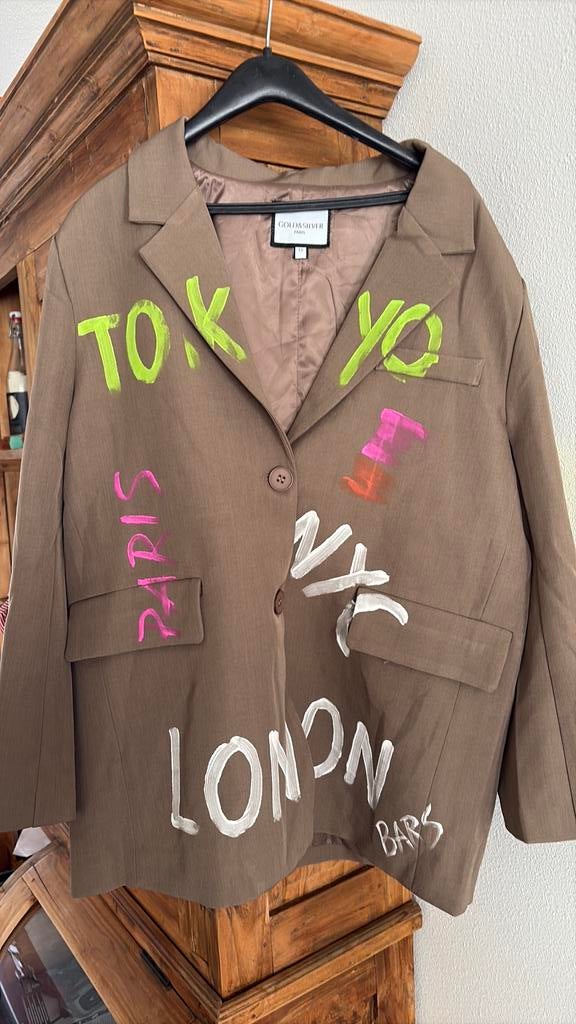 Nieuw!! Blazer Gold en Silver, Ophalen, Overige kleuren, Maat 42/44 (L), Nieuw