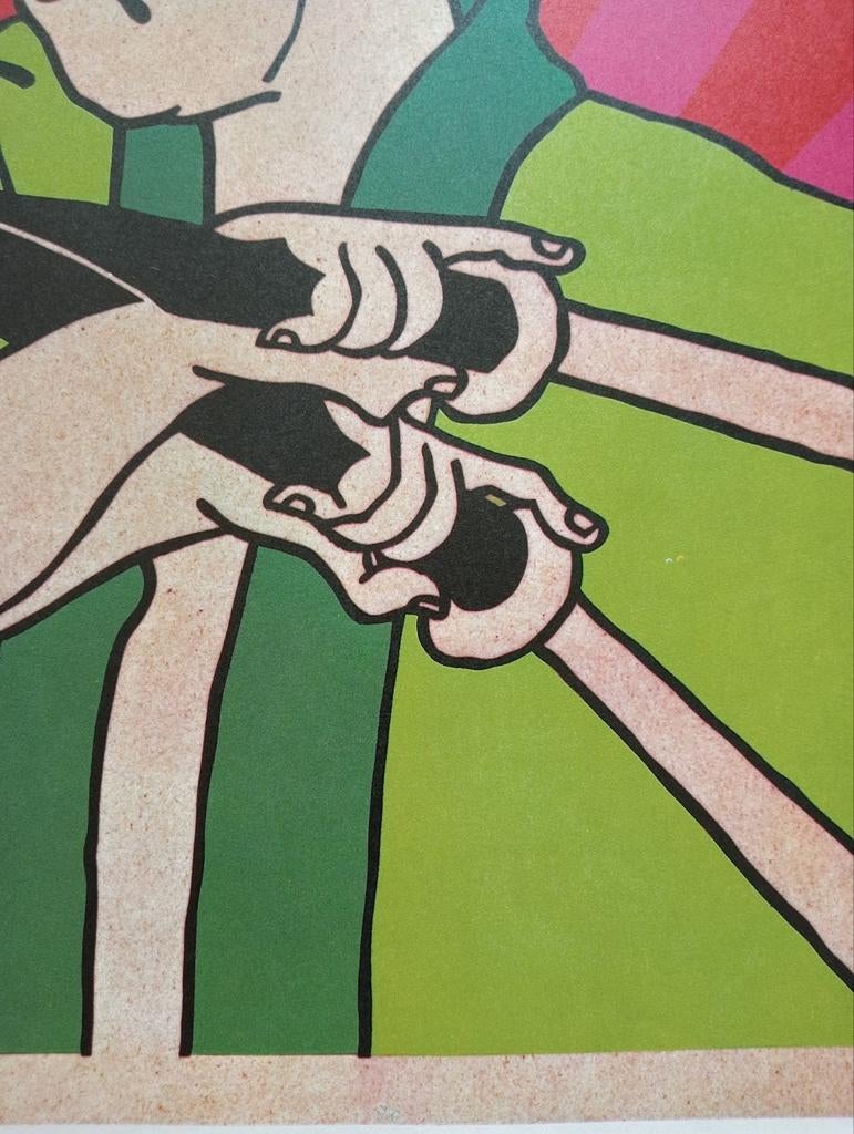 Film affiche Cuba Japan 1970, Verzamelen, Ophalen of Verzenden, Gebruikt, A1 t/m A3, Film en Tv