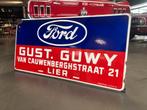 Emaille reclamebord 1950 Ford dealer, Verzamelen, Ophalen, Zo goed als nieuw, Reclamebord