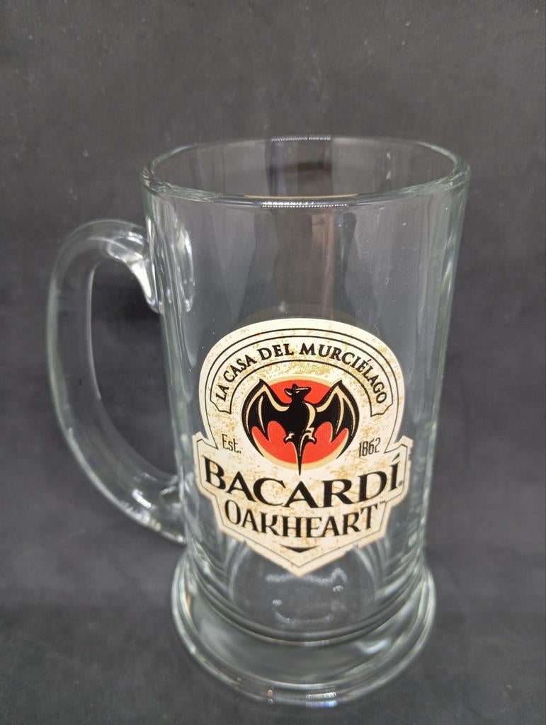 Bacardi Oakheart Bierpul - Glas, Ophalen of Verzenden, Zo goed als nieuw, Overige merken, Glas