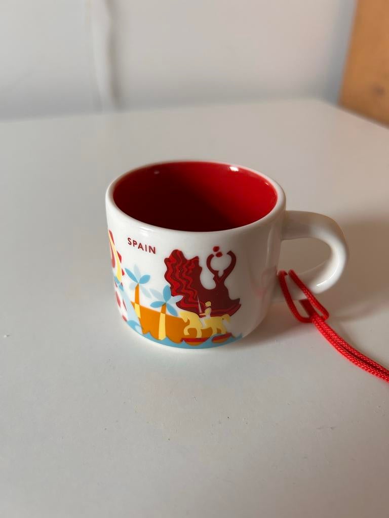 Starbucks You Are Here Espresso Mokje Spanje, Huis en Inrichting, Keuken | Servies, Keramiek, Ophalen of Verzenden, Zo goed als nieuw