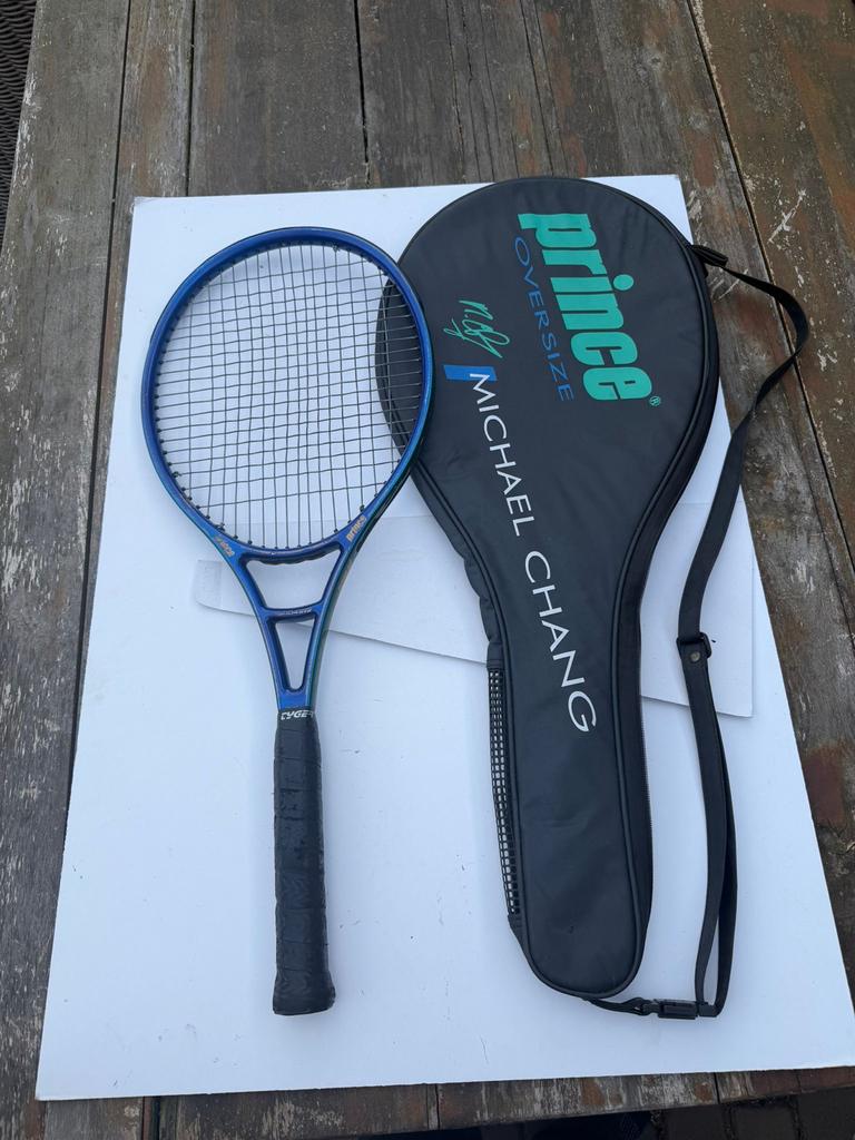 Vintage Prince Michael Chang Graphite Tennisracket 310g, Gebruikt, L4, Prince, Ophalen of Verzenden