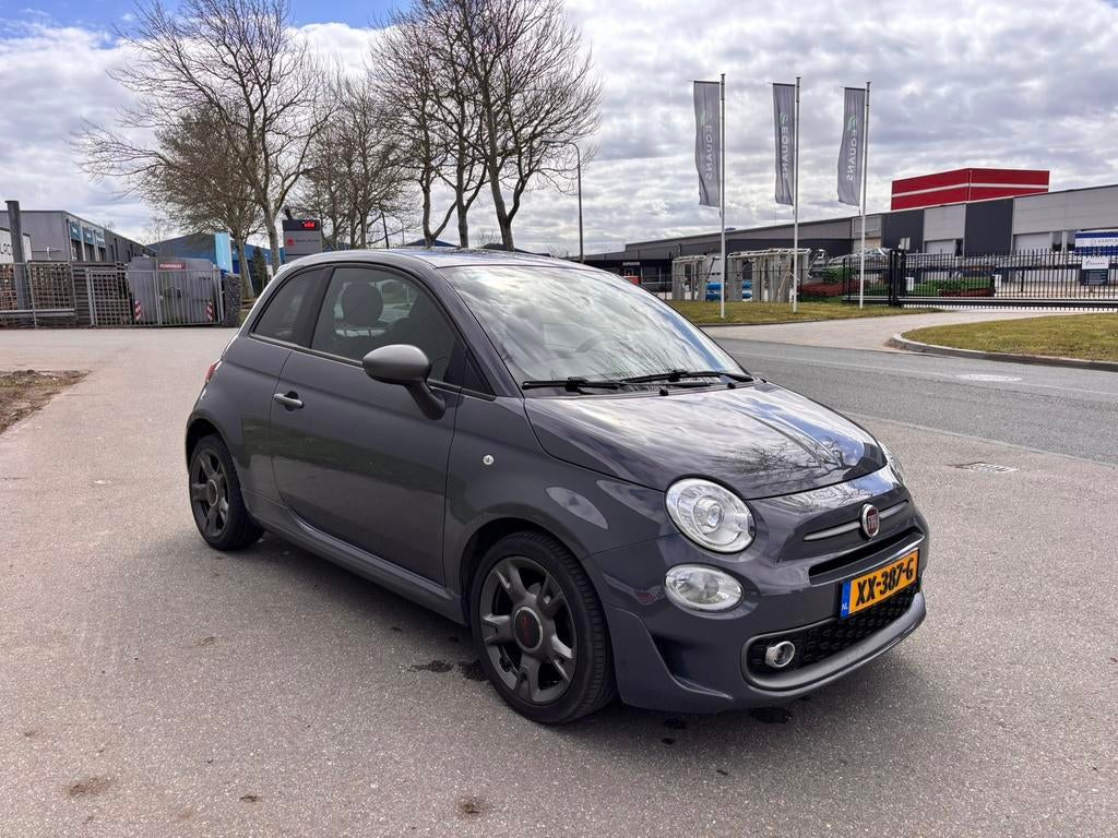 Fiat 500 Twinair Turbo 80pk 2019 Grijs, Auto's, Fiat, Voorwielaandrijving, Leder en Stof, 905 kg, Origineel Nederlands