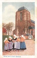 Groote kerk te Veere, klederdracht, Ophalen of Verzenden, 1920 tot 1940, Gelopen, Zeeland