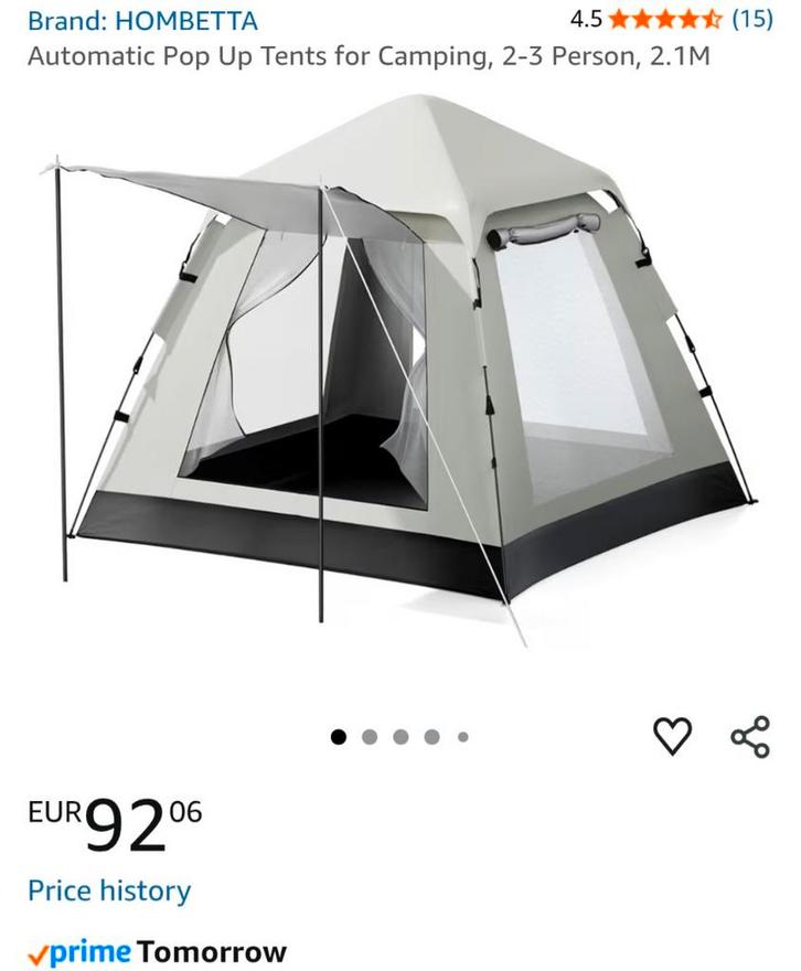 Nieuw unused pop up tent, Caravans en Kamperen, Tenten, Ophalen of Verzenden
