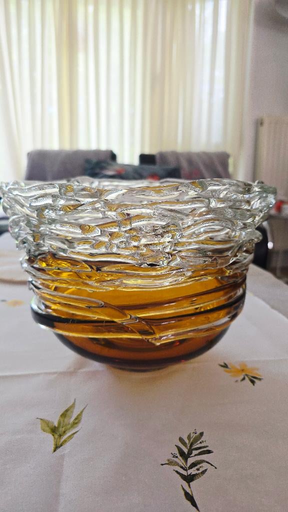 Zeldzaam Bohemian Glas Vaas, Ophalen of Verzenden