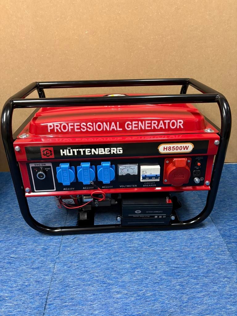 Nieuwe Huttenberg H8500w benzine noodstroom aggregaten, Ophalen, Huttenberg, Massakassa, Benzine