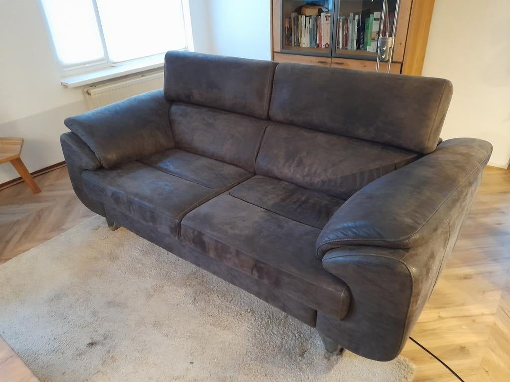 Tweepersoons Sky Leren Zitbank, Ophalen, Gebruikt, 150 tot 200 cm, Tweepersoons