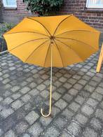 Vintage Paraplu met Hoes - Geel, Sieraden, Tassen en Uiterlijk, Paraplu's, Ophalen, Gebruikt, Geel