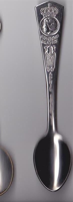 Lepeltje Koningin Beatrix 30 april 1980., Verzilverd, Ophalen of Verzenden, Zo goed als nieuw, Metaal