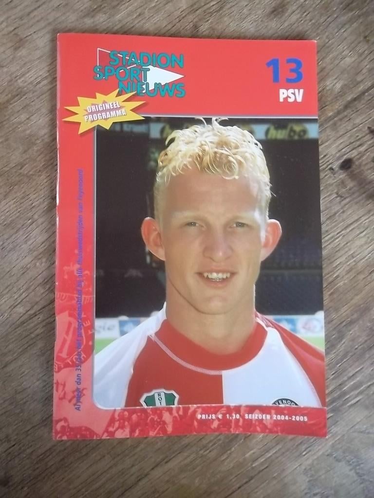 Programmaboekje 13 Feyenoord - PSV 12 december 2004, Ophalen of Verzenden, Gelezen, Watersport en Hengelsport