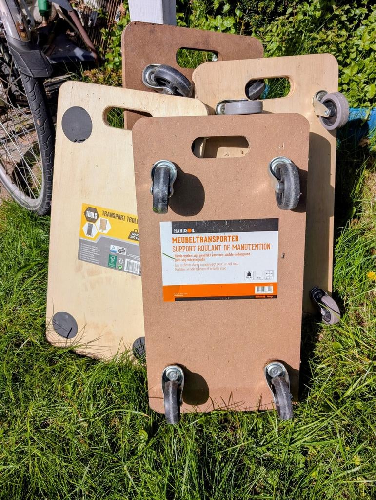 Verhuis trolley / meubel hondje 4 stuks, Ophalen of Verzenden