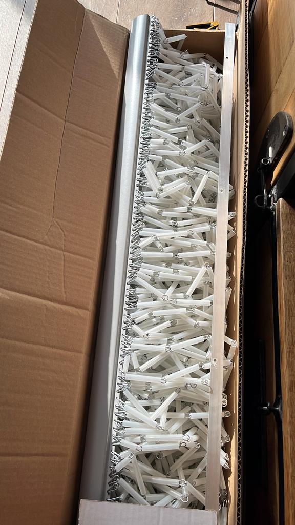 Vliegengordijn huls model zilver metalic, Doe-het-zelf en Verbouw, Deuren en Horren, Ophalen, 80 tot 100 cm, 215 cm of meer, Hordeur