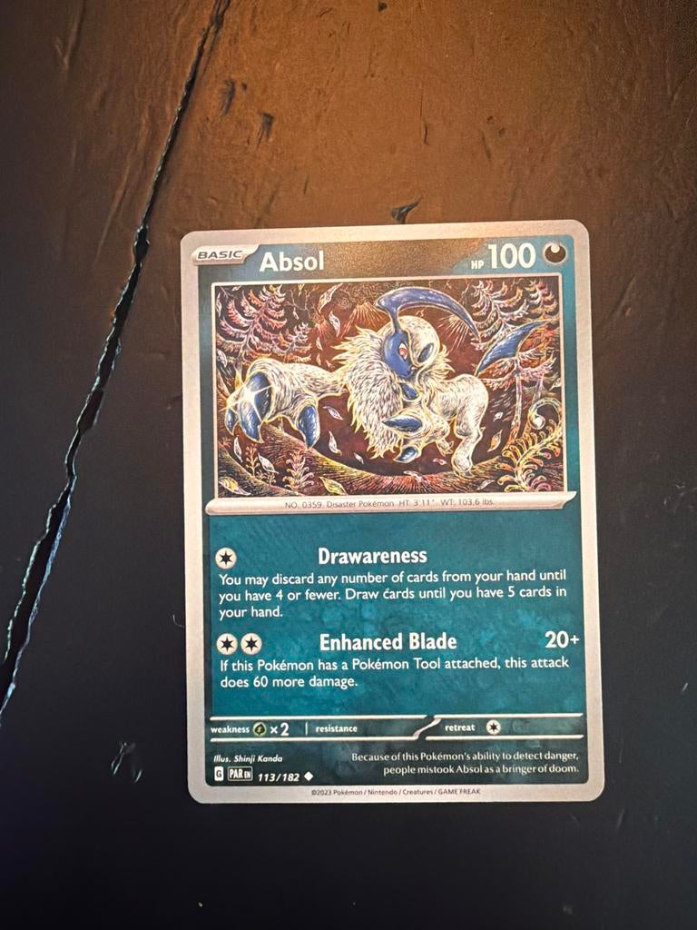 Absol 113/182 - Pokémon kaart, Ophalen of Verzenden, Zo goed als nieuw, Losse kaart
