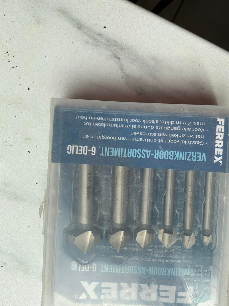 Ferrex Verzinkboor-assortiment 6-delig, Ophalen of Verzenden, Nieuw, Overige typen