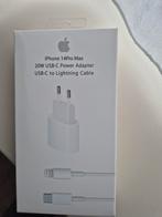 Apple iPhone 20W USB-C Power Adapter + Kabel - Nieuwstaat, Ophalen of Verzenden, Nieuw, Apple iPhone