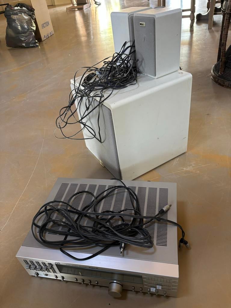 JVC Receiver met Canton Boxen, Gebruikt, Verzenden, JVC, Tuner of Radio