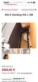 Mazda MX-5 Hardtop NA, NB, NBFL - OEM fabrieksnieuw, Ophalen of Verzenden, Nieuw, Voor, Mazda