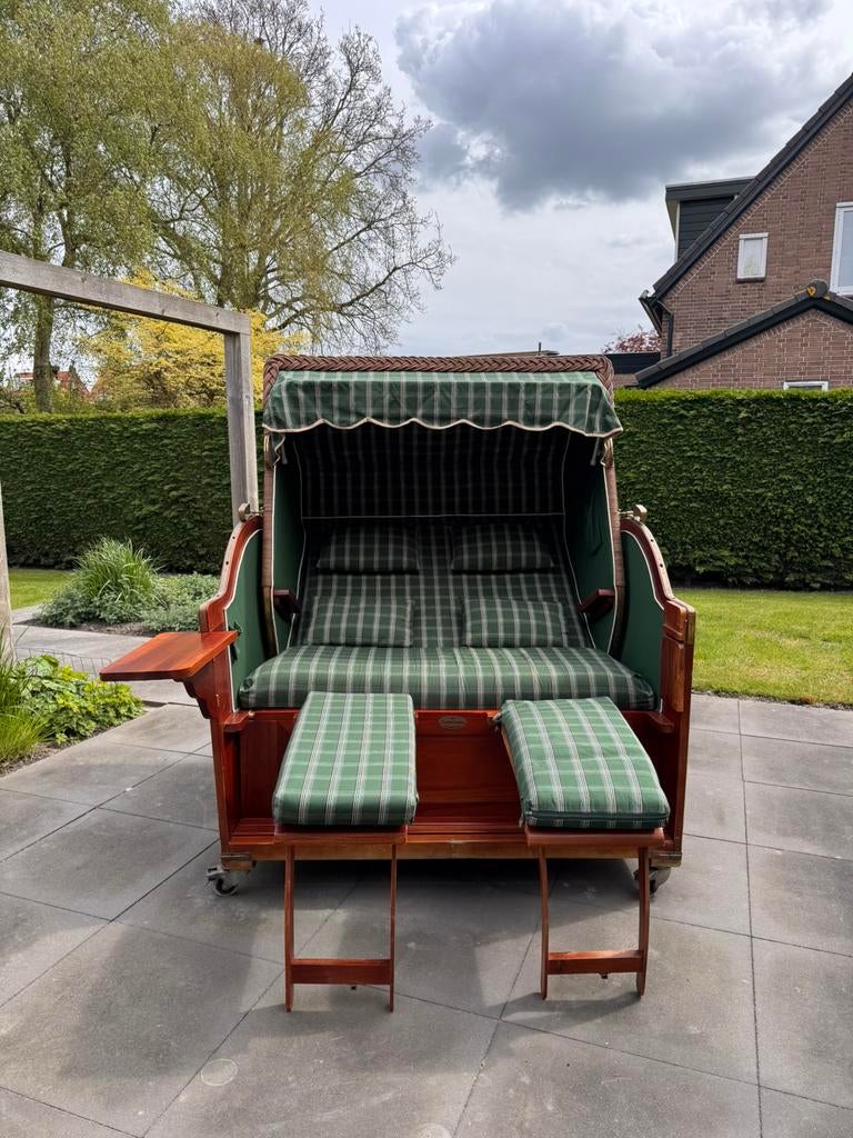 Mooie cocoon strandkorf 2 persoons, Tuin en Terras, Tuinbanken, Ophalen, Zo goed als nieuw