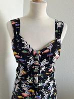 King Louie maat 42 Carine visjes jurk 3149, Zwart, Maat 42/44 (L), Ophalen of Verzenden, Zo goed als nieuw