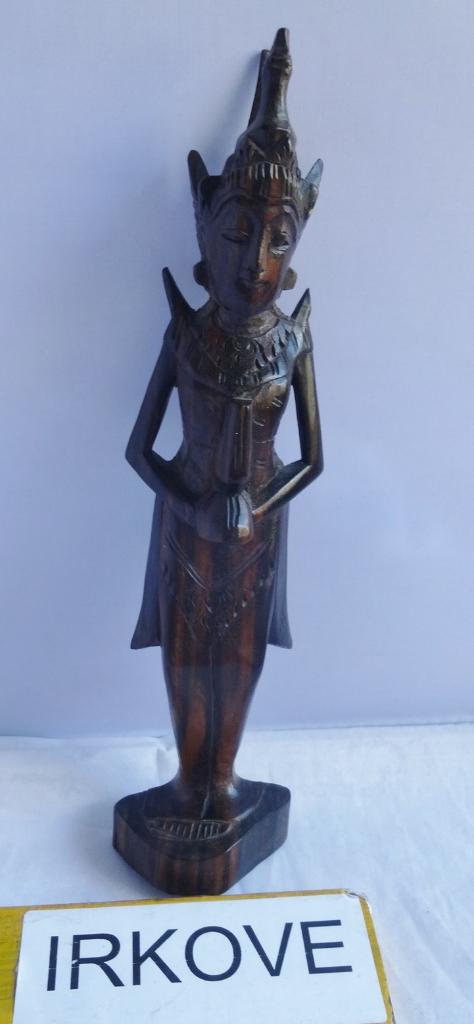 HOUTEN BEELDJE INDONESIË * Klein Beeld *, Verzenden, Handgemaakt, 20 - 50 cm, Beeld