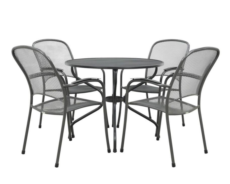 Royal Garden Carlo tuinset, strekmetaal, Bieden af €250,--, Tuin en Terras, Ophalen, Gebruikt, Overige materialen, Stoel