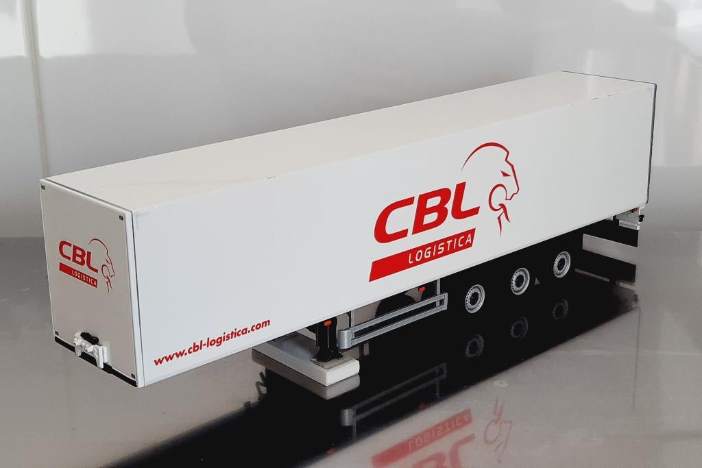 WSI Kasten oplegger CBL, Hobby en Vrije tijd, Modelauto's | 1:50, Zo goed als nieuw, Bus of Vrachtwagen, Wsi, Ophalen of Verzenden