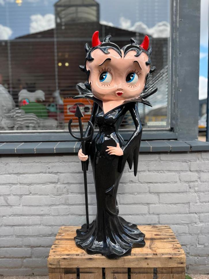 Groot Betty Boop duivel beeld, Verzamelen, Beelden en Beeldjes, Gebruikt, Mens, Ophalen