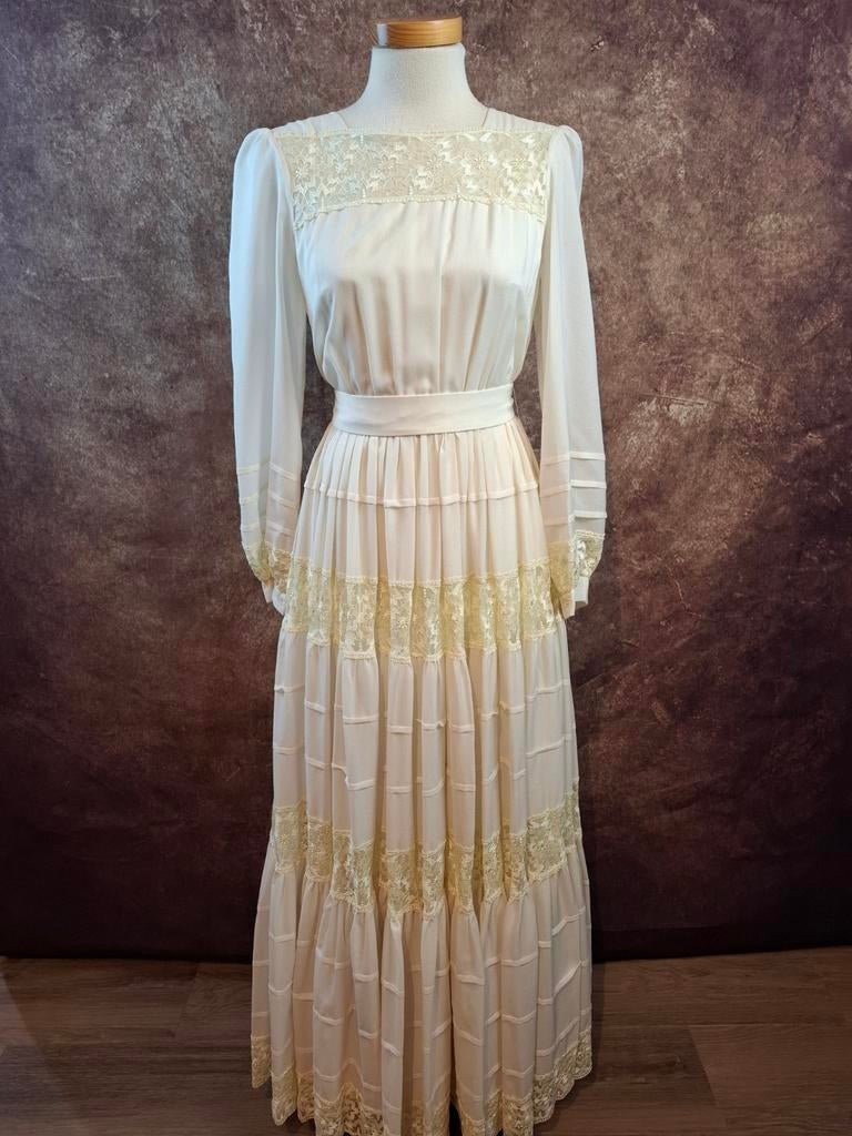 Gave vintage bruidsjurk trouwjurk crème mt 36, Kleding | Dames, Carnavalskleding en Feestkleding, Carnaval, Ophalen of Verzenden