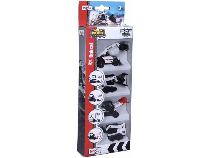 Maisto: Mini Work Machines: Bobcat 4-pack, ., Nieuw, Ophalen of Verzenden, .