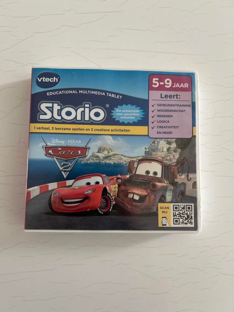 VTech Storio Cars 2 Educatieve Multimedia Tablet Spel, Kinderen en Baby's, Speelgoed | Vtech, Ophalen, Zo goed als nieuw, 6 jaar of ouder