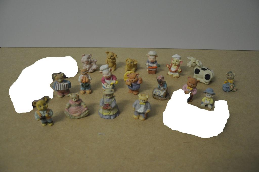 Polystone beeldjes (18 stuks), Ophalen of Verzenden, Zo goed als nieuw, Dier