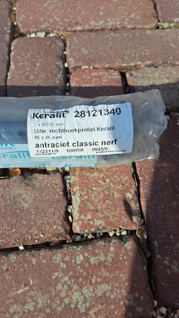 Keralit hoekprofiel antraciet, Ophalen, Nieuw