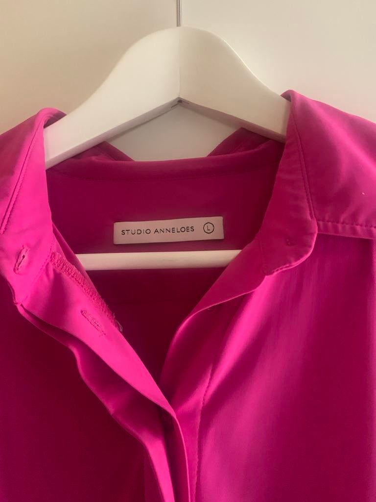 Studio Anneloes Blouse - Felroze - Maat L, Ophalen of Verzenden, Zo goed als nieuw, Maat 42/44 (L), Roze