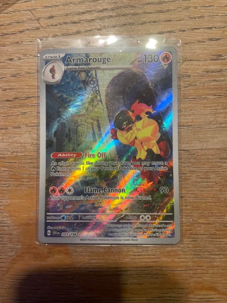 Armarouge Pokémon Kaart 2023 - SV01 203/198, Hobby en Vrije tijd, Verzamelkaartspellen | Pokémon, Ophalen of Verzenden, Zo goed als nieuw