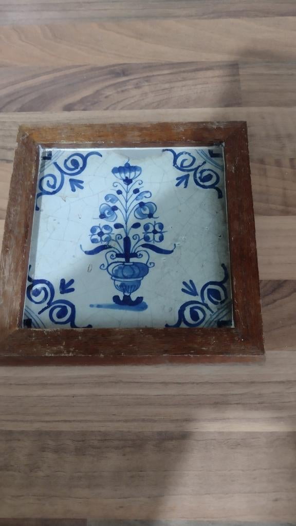 Antieke Delfts Blauwe Tegel, Ophalen of Verzenden