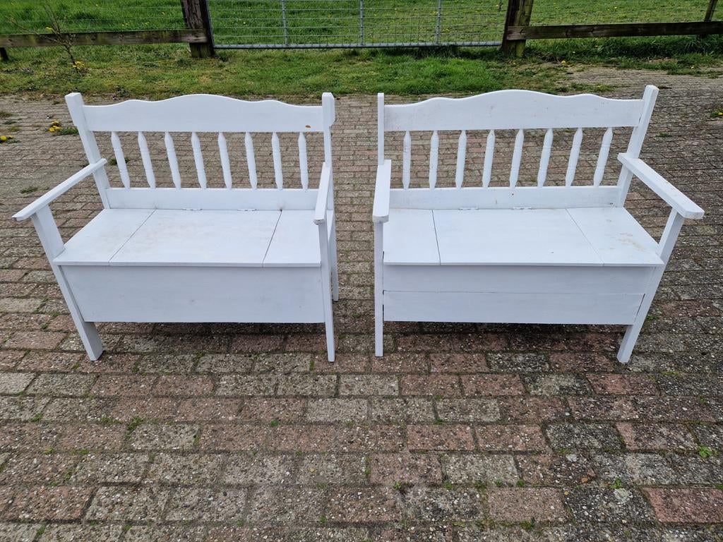 Houten klepbank/ klepbanken., Huis en Inrichting, Ophalen