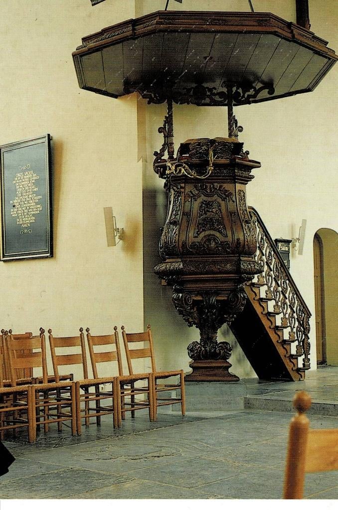 Maarssen, Interieur Herv. Kerk, Verzamelen, Ansichtkaarten | Nederland, Ophalen of Verzenden, Ongelopen, Utrecht