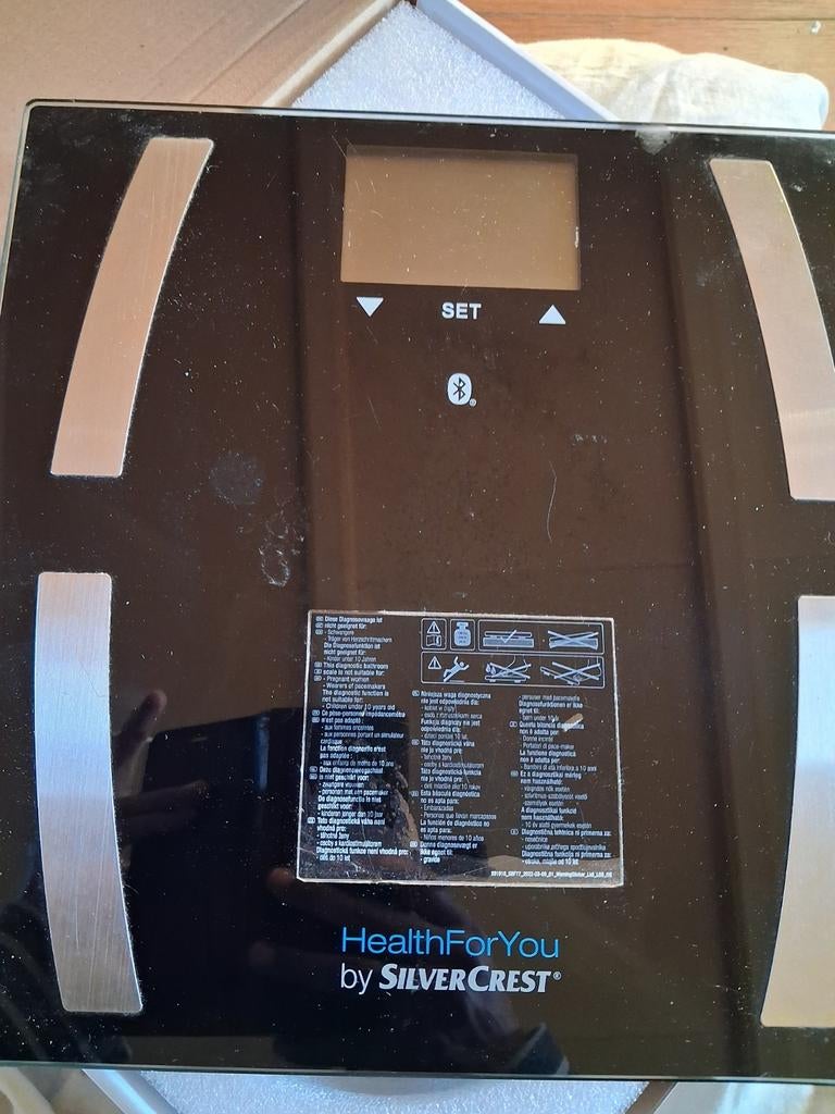 HealthForYou by SilverCrest Personenweegschaal, 100 kg of meer, Ophalen of Verzenden, Personenweegschaal, Fijner dan 1 gram