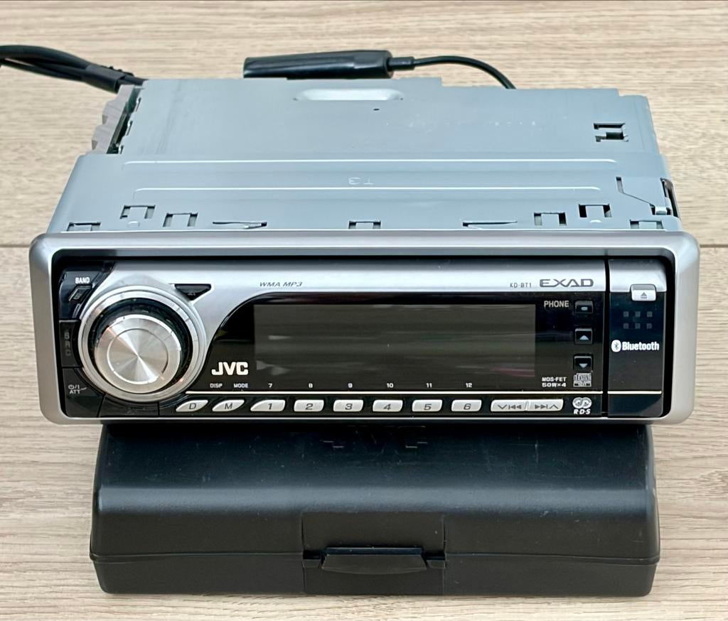 JVC KD-BT1 Autoradio met Bluetooth carkit, CD en MP3 speler, Ophalen of Verzenden, Zo goed als nieuw