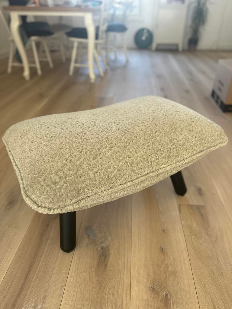 Zuiver Lazy Sack Hocker Teddy Beige/Grijs, Ophalen, 75 tot 100 cm, Zo goed als nieuw, Stof