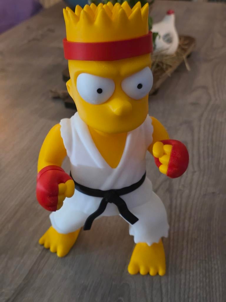 Bart simson als streetfighter, Verzamelen, Ophalen of Verzenden